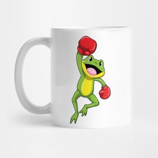 Frog at Boxing with Boxing gloves Mug